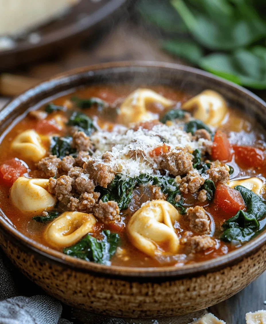 To create a bowl of Savory Sausage Tortellini Soup that’s bursting with flavor, it’s essential to understand the roles of each ingredient. Here’s a closer look at the main components that come together to make this soup a standout dish.