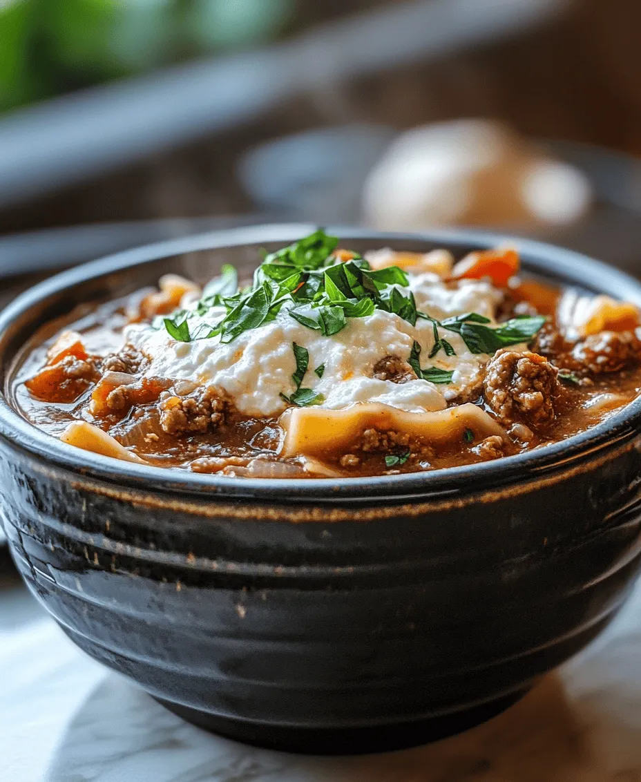 When it comes to comfort food, few dishes can compete with the warming embrace of a rich, hearty soup. The aroma of simmering ingredients wafting through the kitchen has a way of bringing people together, creating a sense of home and warmth. One dish that perfectly embodies this essence is Hearty Crock Pot Lasagna Soup. It combines the beloved flavors of traditional lasagna with the ease and convenience of a slow cooker, making it an ideal choice for busy families, potlucks, or cozy nights in. This recipe allows home cooks to prepare a delicious meal with minimal effort, letting the crock pot do most of the work while you focus on enjoying your time with loved ones.