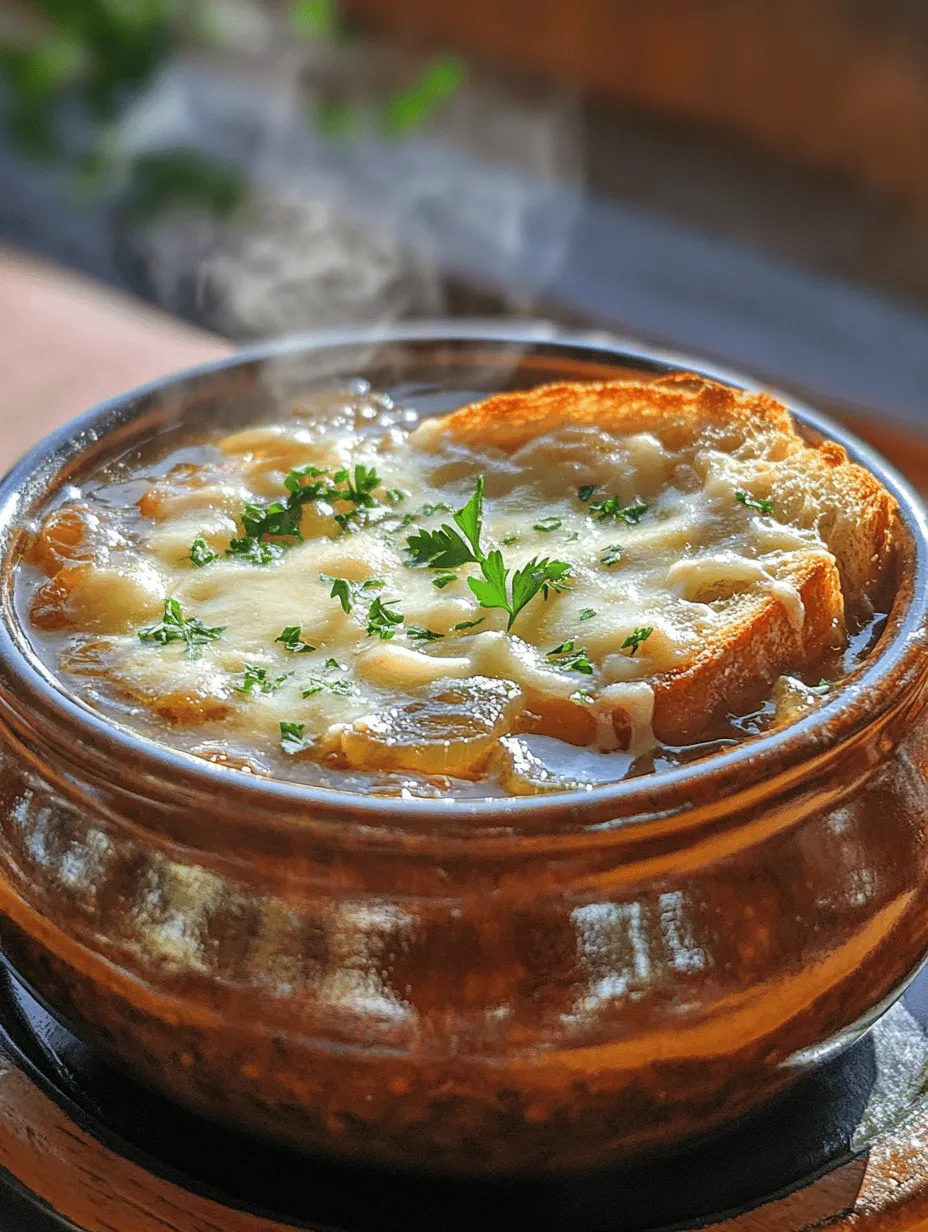 French onion soup is more than just a dish; it’s a heartwarming experience that embodies the essence of comfort food. This classic recipe, with its luscious layers of sweet, caramelized onions simmered in a savory broth and topped with a gooey, cheesy toast, is the epitome of culinary coziness. As the weather cools and the days get shorter, there’s nothing quite like a steaming bowl of French onion soup to nourish both the body and soul.