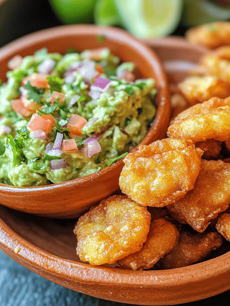 Crispy chicharrones paired with zesty guacamole is a dish that embodies the spirit of celebration and comfort food, especially in Latin American cultures. This vibrant combination takes the spotlight at festive gatherings, parties, and casual get-togethers, where the irresistible crunch of pork belly meets the smooth creaminess of ripe avocados. The contrast between the crispy exterior of the chicharrones and the refreshing taste of guacamole creates a delightful balance of flavors and textures that appeals to a wide array of palates.