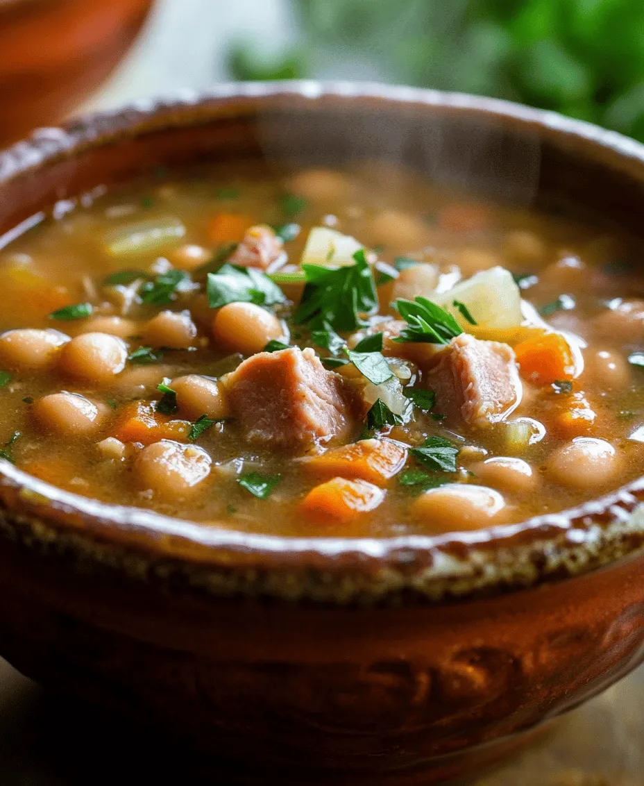 To create an exceptional Classic Ham and Bean Soup, it is essential to understand the key components that contribute to its remarkable taste. Each ingredient plays a crucial role in building the soup’s flavor profile and texture.