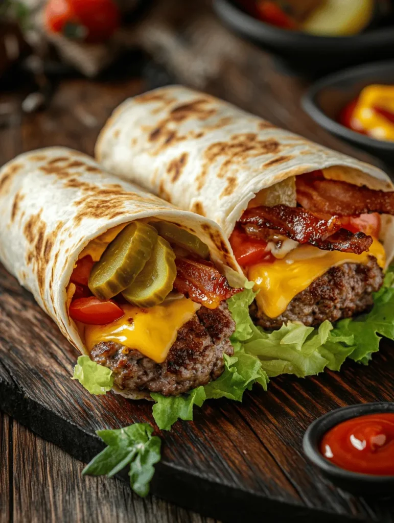 In the culinary world, fusion dishes have taken center stage, offering a delightful mix of traditional flavors and innovative concepts. One such exciting creation is the Bacon and Beef Patty Hamburger Burrito. This recipe marries the classic elements of a juicy hamburger with the convenience and heartiness of a burrito, resulting in a flavor explosion that's sure to satisfy even the most discerning appetites.