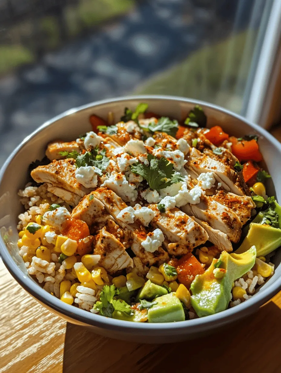 The Street Corn Chicken Rice Bowl is a vibrant and hearty dish that perfectly encapsulates the essence of street food. Combining the smoky flavors of grilled chicken, the sweetness of corn, and the aromatic notes of jasmine rice, this bowl has become a favorite among food enthusiasts everywhere. Inspired by the popular Mexican street food known as elote, where corn on the cob is slathered in creamy sauces and spices, this recipe takes those beloved flavors and transforms them into a wholesome meal that can be enjoyed at home.