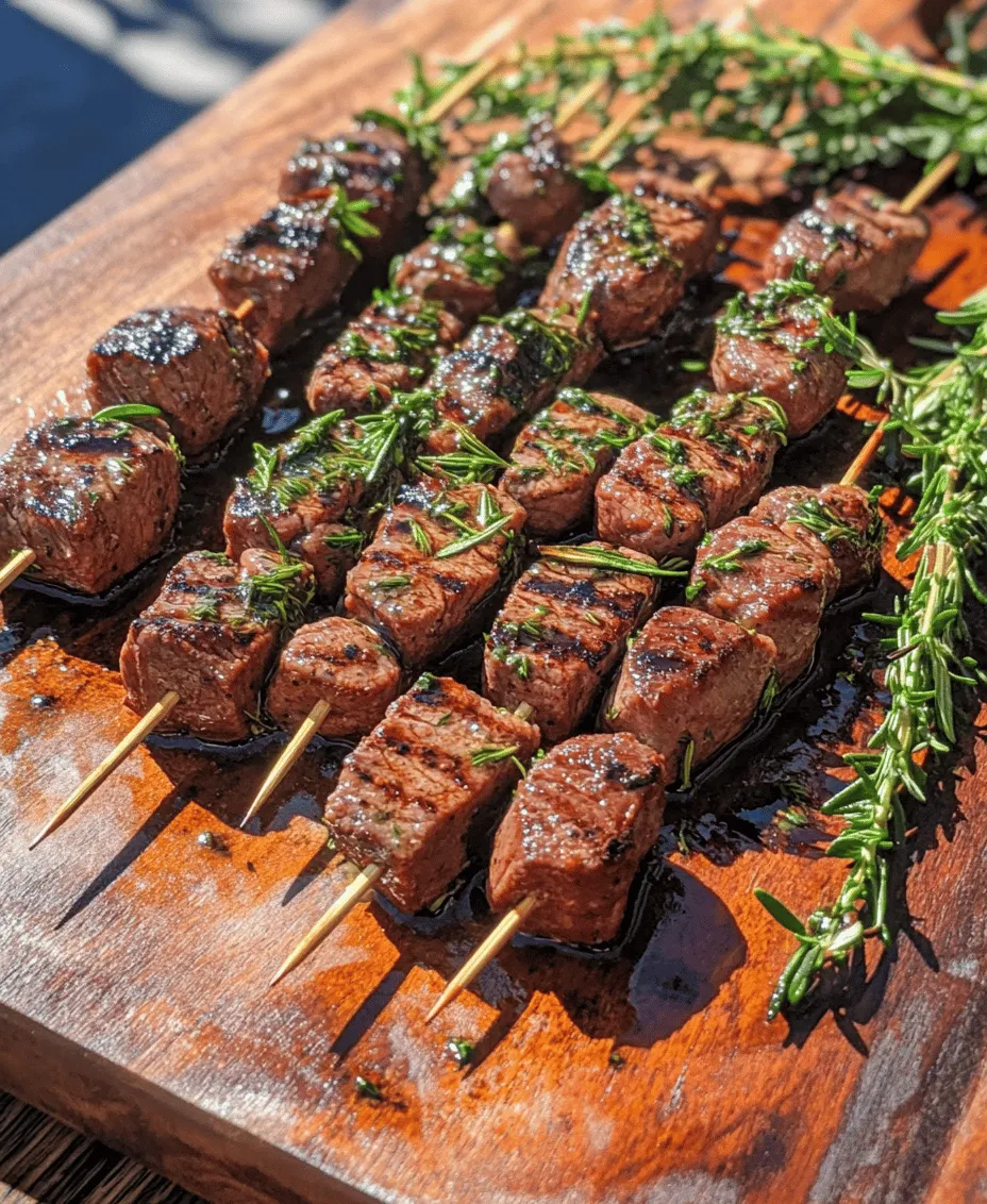 When it comes to culinary delights that satisfy both the palate and the eye, Savory Herb-Infused Beef Skewers are a standout choice. This dish has become increasingly popular at barbecues, gatherings, and even as a weeknight dinner option for families looking to elevate their meal experience without extensive effort. The magic lies in the tender pieces of beef sirloin, marinated in a carefully crafted blend of aromatic herbs and spices that infuse each bite with a symphony of flavors.