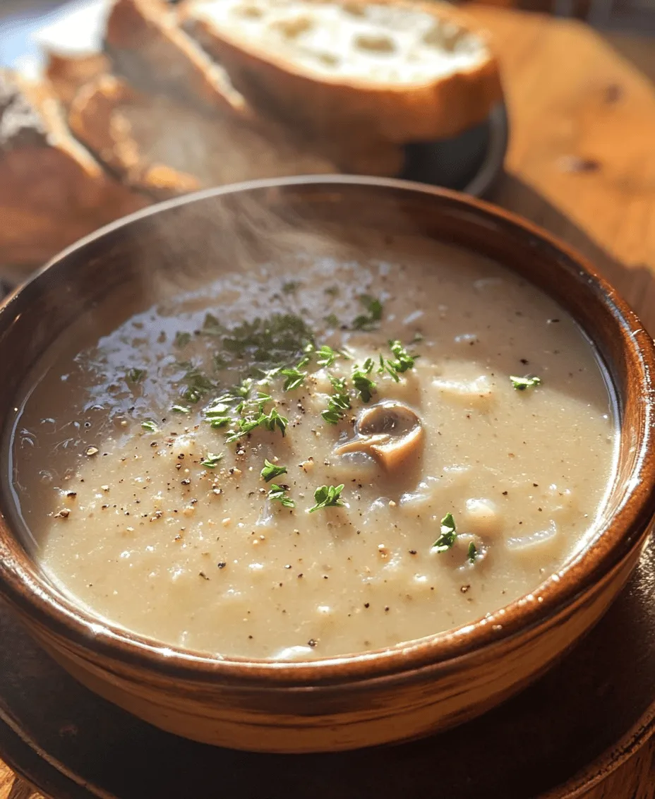 There’s something undeniably comforting about a warm bowl of creamy mushroom soup. This classic dish has been a staple in many households for generations, revered for its rich, velvety texture that soothes the soul. Whether you're seeking a cozy meal on a chilly evening or a sophisticated starter for a dinner party, mushroom soup fits the bill perfectly. Its versatility allows it to shine in a variety of settings, making it a beloved choice for both casual gatherings and elegant affairs.