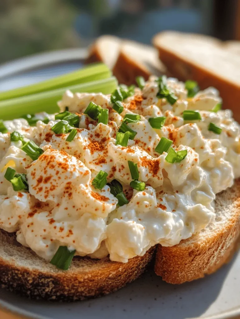 Egg salad has long been a beloved staple in many kitchens, cherished for its simplicity and versatility. This classic dish, typically enjoyed on a bed of lettuce or nestled between slices of fresh bread, is a go-to for picnics, brunches, and quick lunches. However, as we seek healthier alternatives and exciting flavor profiles, traditional recipes often benefit from a modern twist. Enter the creamy cottage cheese egg salad — a delightful variation that not only enhances the dish's creaminess but also packs a nutritional punch.