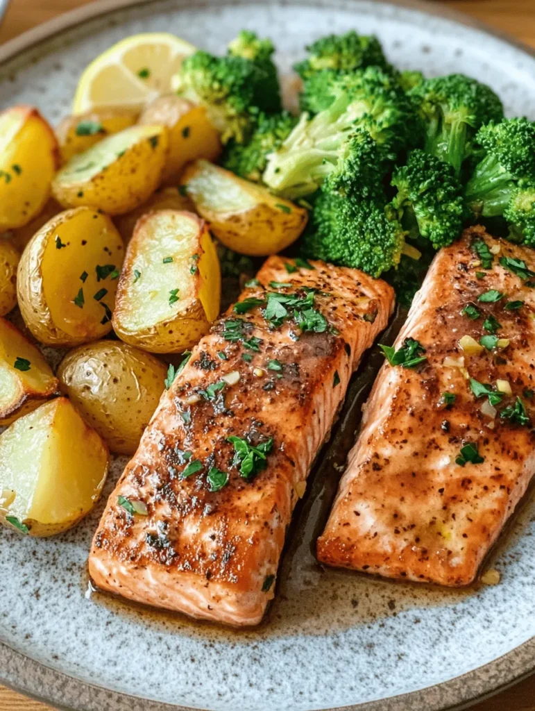 If you're looking for a meal that embodies fresh flavors and wholesome nutrition, look no further than Lemon Butter Salmon with Crispy Potatoes and Broccoli. This delightful dish not only tantalizes your taste buds but also brings a touch of elegance to your dinner table. With its vibrant colors and aromatic ingredients, it's a feast for the eyes as well as the palate. The combination of succulent salmon, crispy potatoes, and tender broccoli strikes a perfect balance between indulgence and health, making it an ideal choice for a variety of occasions.