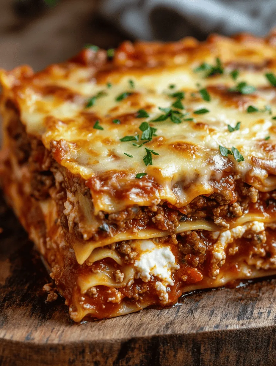 Lasagna is more than just a meal; it's a culinary tradition that brings families together. This classic Italian dish, with its layers of rich meat sauce, creamy cheeses, and perfectly cooked noodles, embodies warmth and comfort. Whether enjoyed on a weeknight or served at a festive gathering, homemade lasagna is a family favorite that transcends generations. In this article, we will guide you through a detailed recipe for the best homemade lasagna, highlighting each step to ensure your dish becomes a delicious masterpiece.