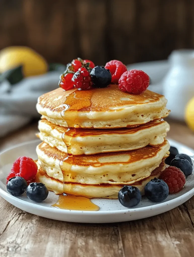 Breakfast is often heralded as the most important meal of the day, setting the tone for a productive and energetic morning. Among the myriad of breakfast options available, pancakes have a special place in many hearts. Their fluffy texture and versatility make them a beloved choice, easily adaptable to suit various tastes and dietary preferences. This article introduces a refreshing twist on the traditional pancake recipe: Lemon Ricotta Pancakes. These pancakes not only bring a delightful zing to your breakfast table but also showcase the creamy richness of ricotta cheese, creating a dish that is both comforting and sophisticated.