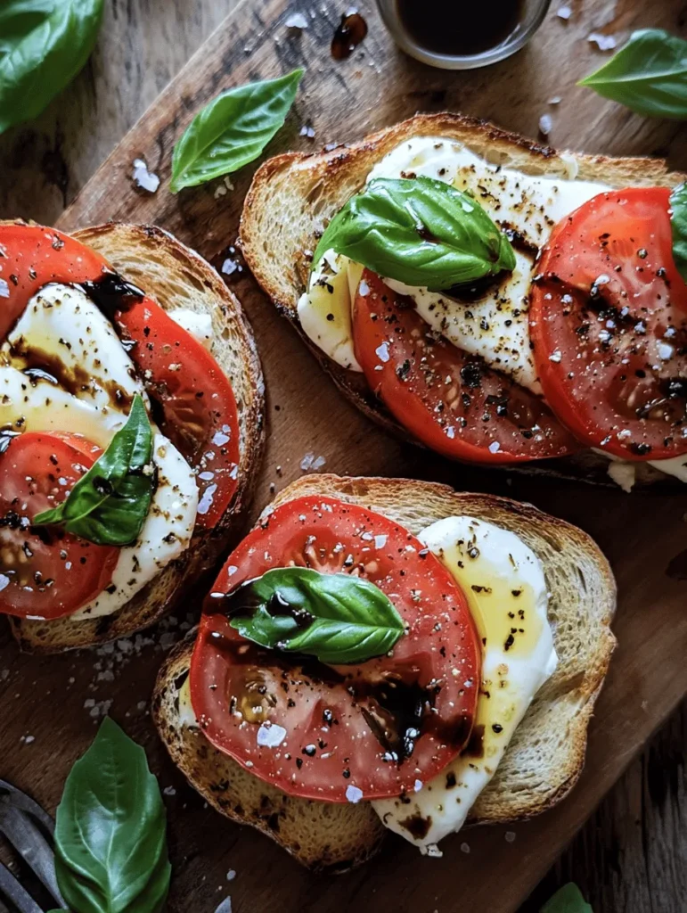 Caprese dishes have gained immense popularity in culinary circles, celebrated for their vibrant flavors and fresh ingredients. Originating from Italy, Caprese salads are a staple of Mediterranean cuisine, showcasing the harmonious combination of ripe tomatoes, creamy mozzarella, fragrant basil, and a drizzle of olive oil. As food trends evolve, chefs and home cooks alike have taken the classic Caprese concept and reimagined it in various forms. One such delightful transformation is the Caprese Toast Delight—a refreshing and innovative twist on the traditional salad that brings a new layer of enjoyment to your dining experience.