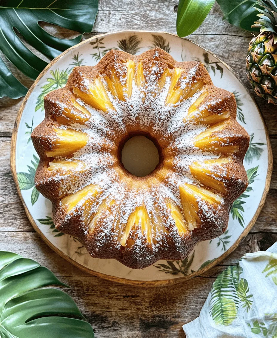 If you're looking for a delightful dessert that embodies the essence of summer, look no further than the Pineapple Juice Bundt Cake. This easy and moist tropical treat is a perfect representation of sunny vibes and sweet indulgence, making it a must-try for any baking enthusiast. The combination of pineapple juice and crushed pineapple brings a burst of tropical flavor that not only tantalizes the taste buds but also transports you to a sun-soaked paradise with every slice.