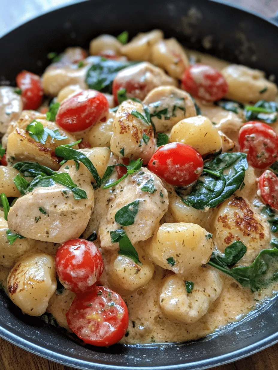 In the hustle and bustle of everyday life, finding time to create a wholesome dinner can often feel like a daunting task. Enter the Garlic Chicken Gnocchi Skillet — a delightful one-pot meal that marries convenience with flavor, making it the perfect choice for busy weeknights. This dish encapsulates the essence of home cooking, offering a comforting blend of tender chicken, pillowy gnocchi, and vibrant vegetables, all enveloped in a creamy garlic sauce that is simply irresistible.