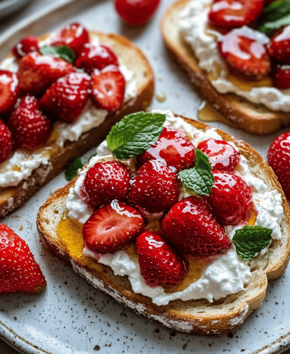 In recent years, toast recipes have surged in popularity, transforming from simple breakfast staples into gourmet creations that grace the menus of trendy cafes and home kitchens alike. This evolution has led to the emergence of innovative toppings that elevate toast from mundane to extraordinary, showcasing a delightful balance of flavors and textures. One such standout is the roasted strawberry whipped ricotta toast—an enticing dish that combines sweet, caramelized strawberries with the creamy richness of whipped ricotta cheese.