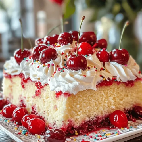 If you’re in search of a dessert that is not only delicious but also visually stunning and easy to prepare, look no further than Cherry Poke Cake. This delightful treat combines the moistness of a cake with the sweet and tangy flavor of cherries, making it an irresistible choice for any occasion. Whether you’re celebrating a birthday, hosting a summer barbecue, or simply indulging in a sweet craving after dinner, Cherry Poke Cake is sure to impress your guests and satisfy your taste buds.