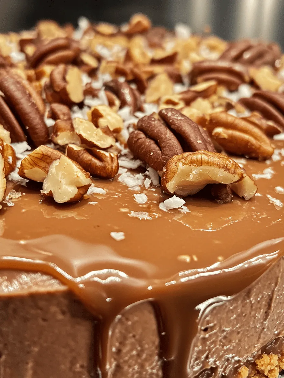 Indulging in a slice of German Chocolate Cheesecake is an experience that combines the rich, decadent flavors of chocolate with the delightful essence of coconut and pecans. This beloved dessert, often associated with special occasions and family gatherings, has gained immense popularity for its lusciousness and unique taste. The twist here is that this version of German Chocolate Cheesecake is no-bake, making it not only easier to prepare but also a fantastic option for those who want to whip up a crowd-pleaser without the hassle of baking.