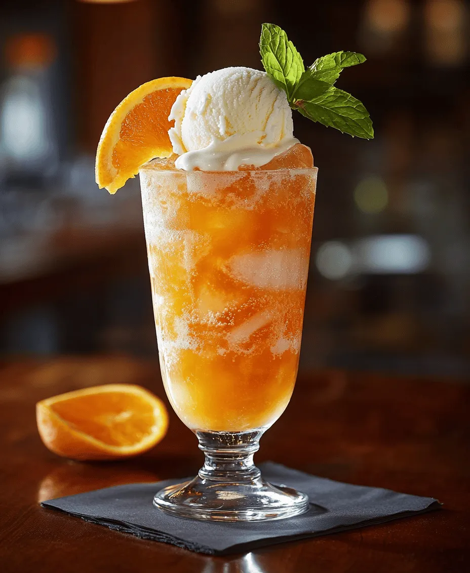As summer approaches, thoughts of refreshing beverages to cool us down become increasingly enticing. One timeless treat that evokes nostalgia and joy is the Orange Float—a delightful concoction that combines the invigorating taste of fresh oranges with the creamy richness of vanilla ice cream and the effervescence of sparkling water. This drink is not only a feast for the taste buds but also a visual delight, making it a perfect addition to summer gatherings, picnics, and lazy afternoons spent basking in the sun.