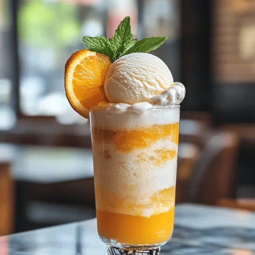 As summer approaches, thoughts of refreshing beverages to cool us down become increasingly enticing. One timeless treat that evokes nostalgia and joy is the Orange Float—a delightful concoction that combines the invigorating taste of fresh oranges with the creamy richness of vanilla ice cream and the effervescence of sparkling water. This drink is not only a feast for the taste buds but also a visual delight, making it a perfect addition to summer gatherings, picnics, and lazy afternoons spent basking in the sun.