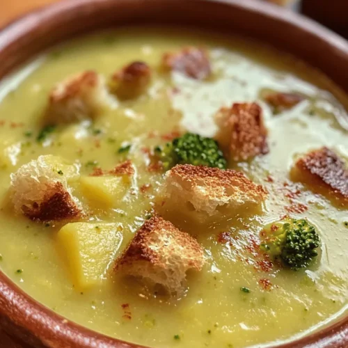 At the heart of this soup lies fresh broccoli, a cruciferous vegetable renowned for its impressive nutritional profile. Rich in vitamins C, K, and A, broccoli is a powerhouse of nutrients that supports immune function, promotes healthy skin, and aids in bone health. Additionally, its high fiber content contributes to digestive health, making it an excellent addition to any meal. When choosing broccoli for this recipe, opt for firm, vibrant green florets with minimal yellowing, as this indicates freshness and optimal flavor.