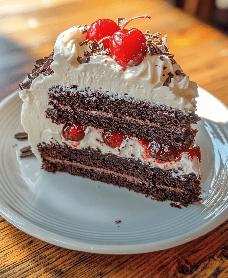 The Black Forest Cake, or Schwarzwälder Kirschtorte as it is known in its native Germany, is a dessert that has captured the hearts of many across the globe. Its rich history dates back to the early 20th century in the Black Forest region of Germany, where it was first created. This iconic cake is much more than just a sweet treat; it symbolizes celebration and indulgence, often gracing the tables of birthdays, weddings, and festive gatherings. With its layers of rich chocolate cake, luscious cherry filling, and fluffy whipped cream, the Black Forest Cake represents a perfect harmony of flavors and textures that leave a lasting impression on anyone lucky enough to indulge in a slice.