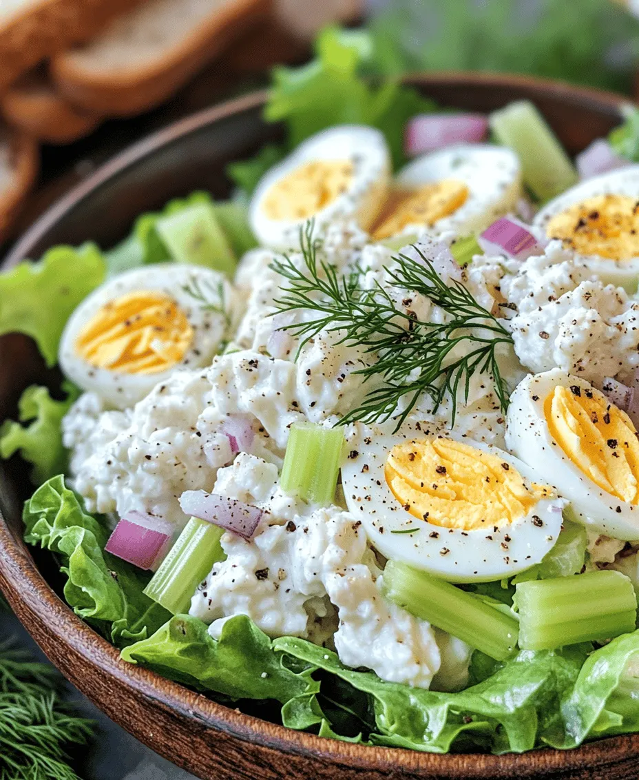 Welcome to the world of delicious, creamy salads! Today, we are exploring a delightful variation of a classic dish that many of us cherish — the egg salad. While traditional egg salad is a beloved staple in many households, this version introduces a unique twist by incorporating cottage cheese. Not only does this addition enhance the flavor, but it also brings a wealth of nutritional benefits that make this recipe a healthy alternative to the classic.