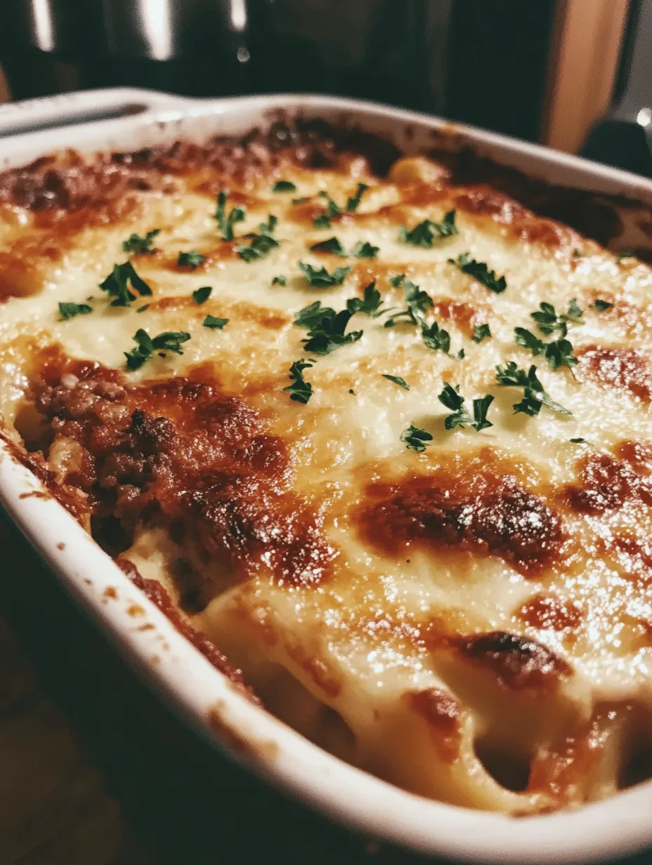 When it comes to comforting, hearty meals, few dishes can compare to Cheesy Baked Mostaccioli. This delightful pasta dish is not only a crowd-pleaser but also perfect for family gatherings, potlucks, or even a cozy weeknight dinner. Picture layers of al dente pasta enveloped in a rich, savory meat sauce and generously topped with a blend of creamy cheeses that melt into a bubbly, golden topping. It’s the kind of dish that warms both the heart and the stomach, making it an instant favorite among both children and adults.