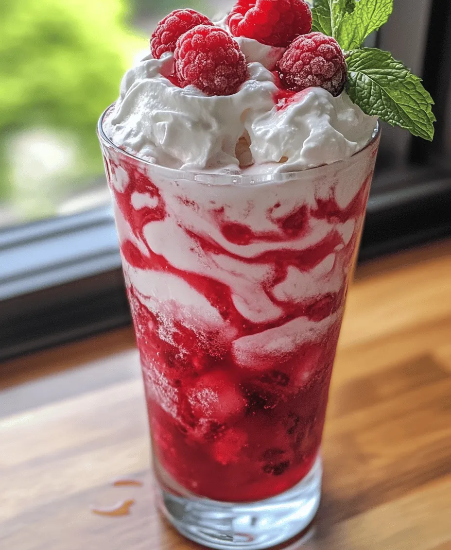 As the warm sun graces the long days of summer, there's nothing quite like a refreshing drink to cool you down and elevate your spirits. Enter the Raspberry Cream Soda Delight, a vibrant and delightful concoction that perfectly captures the essence of summer in every sip. This drink boasts a stunning pink hue, reminiscent of sun-kissed sunsets, and a flavor profile that dances on the palate with the sweet and tart notes of fresh raspberries.