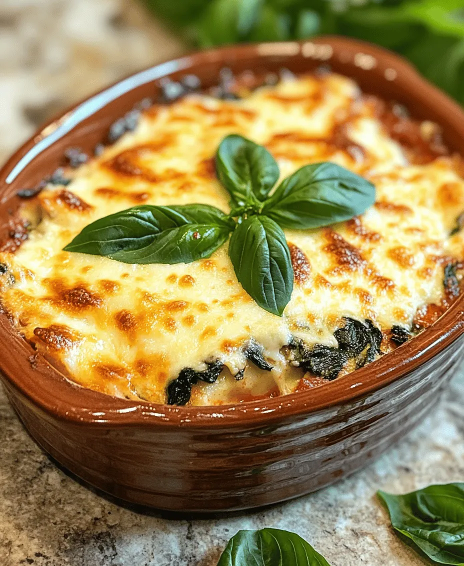 Cheesy Spinach Manicotti Delight is a dish that encapsulates the essence of comfort food while cleverly incorporating a nutritious element—spinach. This Italian classic is not just a meal; it is an experience that brings warmth and joy to family gatherings and dinner parties alike. The combination of tender manicotti tubes filled with creamy cheese and fresh spinach, all baked to perfection under a blanket of marinara sauce and melted cheese, makes this dish irresistible. It strikes the perfect balance between indulgence and health, allowing you to enjoy a hearty meal without the guilt.