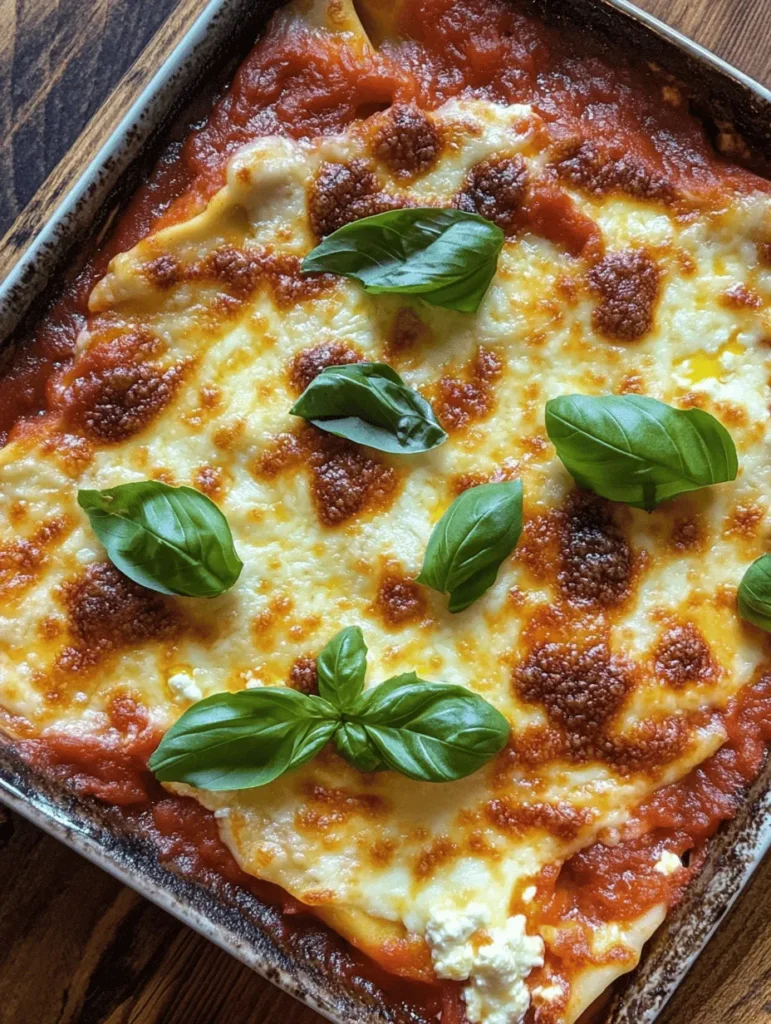 Cheesy Spinach Manicotti Delight is a dish that encapsulates the essence of comfort food while cleverly incorporating a nutritious element—spinach. This Italian classic is not just a meal; it is an experience that brings warmth and joy to family gatherings and dinner parties alike. The combination of tender manicotti tubes filled with creamy cheese and fresh spinach, all baked to perfection under a blanket of marinara sauce and melted cheese, makes this dish irresistible. It strikes the perfect balance between indulgence and health, allowing you to enjoy a hearty meal without the guilt.