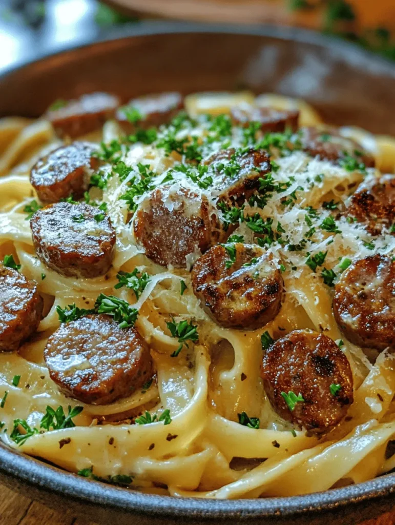 When it comes to comfort food, few dishes can rival the heartwarming allure of Garlic Butter Sausage Bites with Creamy Parmesan Pasta. This delightful meal not only satisfies your taste buds but also evokes a sense of home and warmth, making it the perfect choice for family dinners, casual weeknight meals, or even special gatherings with friends. The striking combination of smoky sausage, rich garlic butter, and creamy parmesan is a symphony of flavors that guarantees to please everyone at the table.