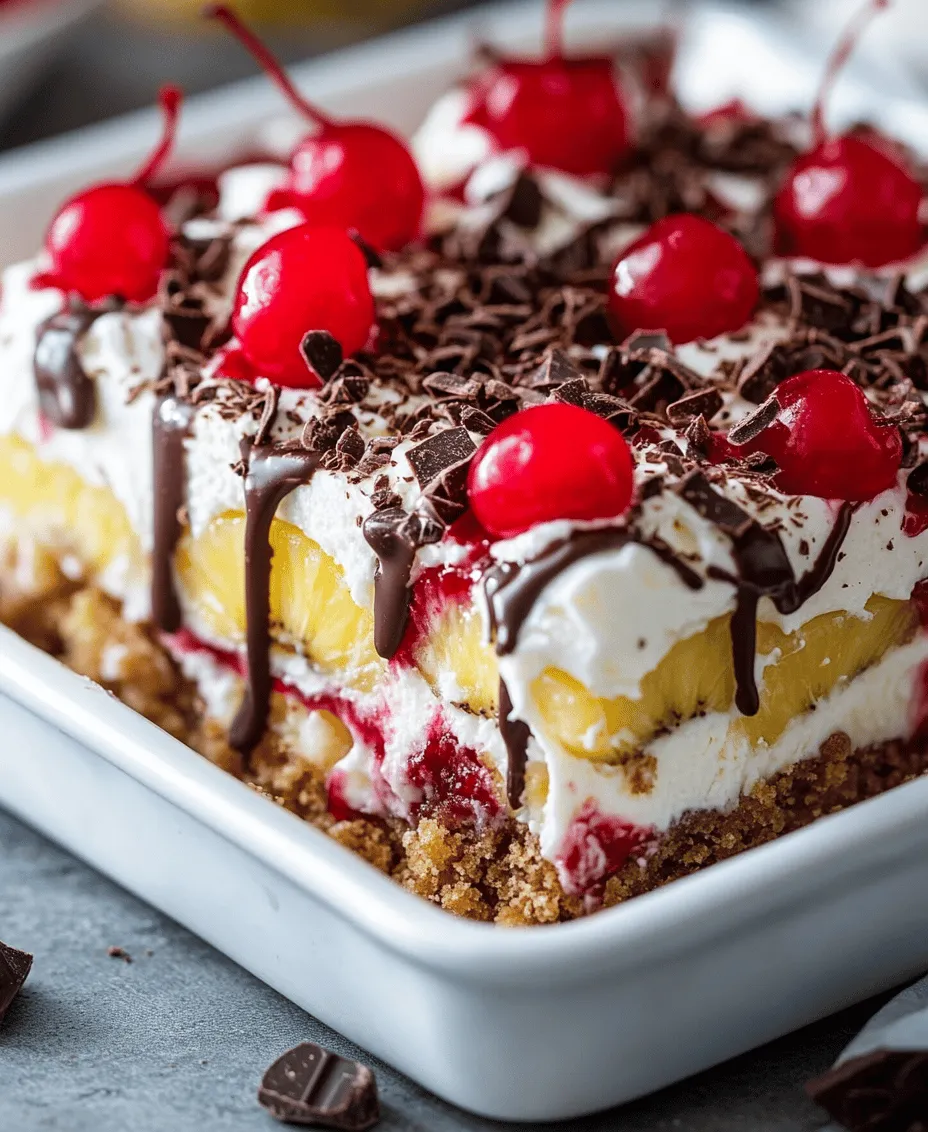 Looking for an irresistible dessert that perfectly captures the essence of summer while also being easy to prepare? Look no further than the No-Bake Banana Split Cake Delight. This delightful dessert is an ideal choice for warm-weather gatherings, birthday parties, or even a simple family dinner. Its combination of creamy textures, fruity flavors, and nostalgic vibes makes it a favorite among all ages.
