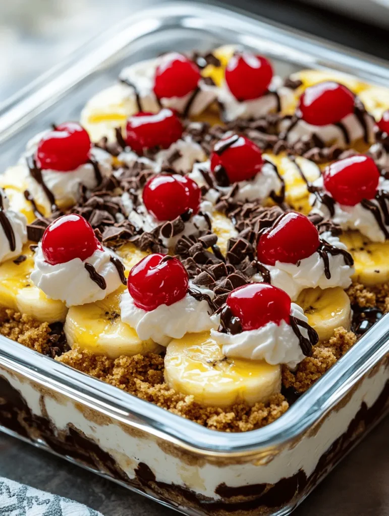 Looking for an irresistible dessert that perfectly captures the essence of summer while also being easy to prepare? Look no further than the No-Bake Banana Split Cake Delight. This delightful dessert is an ideal choice for warm-weather gatherings, birthday parties, or even a simple family dinner. Its combination of creamy textures, fruity flavors, and nostalgic vibes makes it a favorite among all ages.