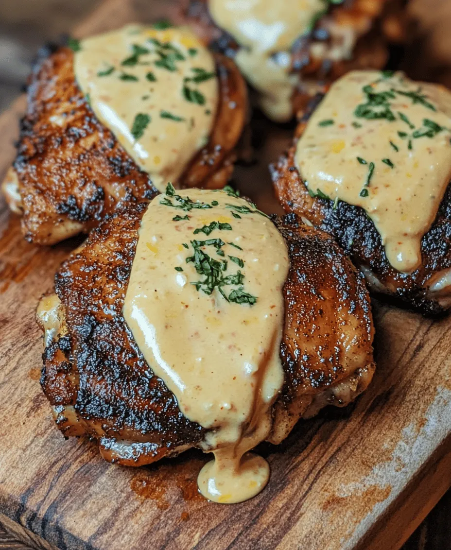 Cajun Grilled Chicken with Alabama White Sauce is a culinary delight that brings together the vibrant flavors of Southern cooking. This dish features juicy, tender chicken thighs marinated in a spicy Cajun seasoning, grilled to perfection, and served with a creamy, tangy Alabama white sauce. Perfect for backyard barbecues or weeknight dinners, this recipe not only satisfies cravings but also introduces a unique twist to traditional grilled chicken.