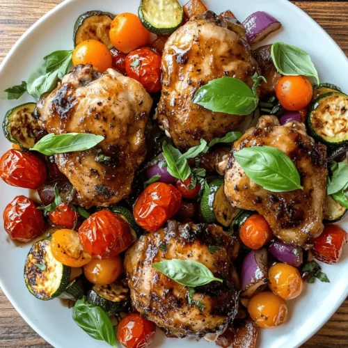 In today’s fast-paced world, finding meals that are both quick to prepare and wholesome is paramount. Balsamic Glazed Chicken and Veggies delivers on both fronts. The dish is not only easy to throw together but also brings a delightful array of flavors that appeal to both adults and children. The combination of tender chicken, fresh vegetables, and a tangy-sweet glaze creates a satisfying meal that leaves everyone happy and full.