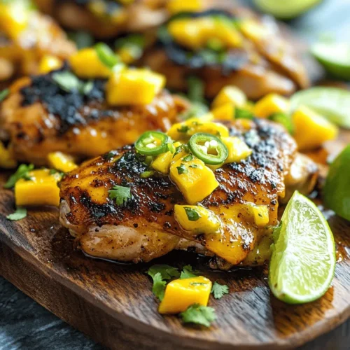Welcome to the vibrant world of "Chicken in Coconut Mango Verde Sauce," a dish that embodies the essence of tropical flavors, perfect for any dinner table. This recipe beautifully marries the rich, creamy notes of coconut milk with the sweet, juicy allure of ripe mango, all while complementing succulent marinated chicken thighs. The dish is not only a feast for the eyes, with its bright colors and enticing aromas, but it’s also a wholesome choice for family dinners, special celebrations, or a delightful weeknight meal that requires minimal effort but delivers maximum satisfaction.