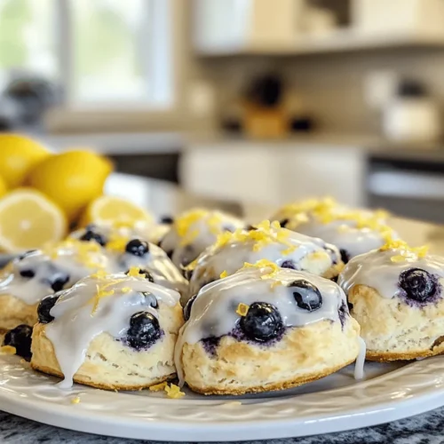 There’s something undeniably appealing about the combination of fresh blueberries and zesty lemon. The vibrant burst of juicy blueberries paired with the tangy brightness of lemon creates a flavor profile that is both refreshing and indulgent. This delightful recipe for Blueberry Biscuits with Lemon Glaze takes this classic pairing to new heights, offering a treat that's perfect for breakfast, a midday snack, or even a light dessert. Whether you're enjoying them with a cup of coffee in the morning or as an afternoon pick-me-up, these biscuits are versatile enough to fit any occasion.
