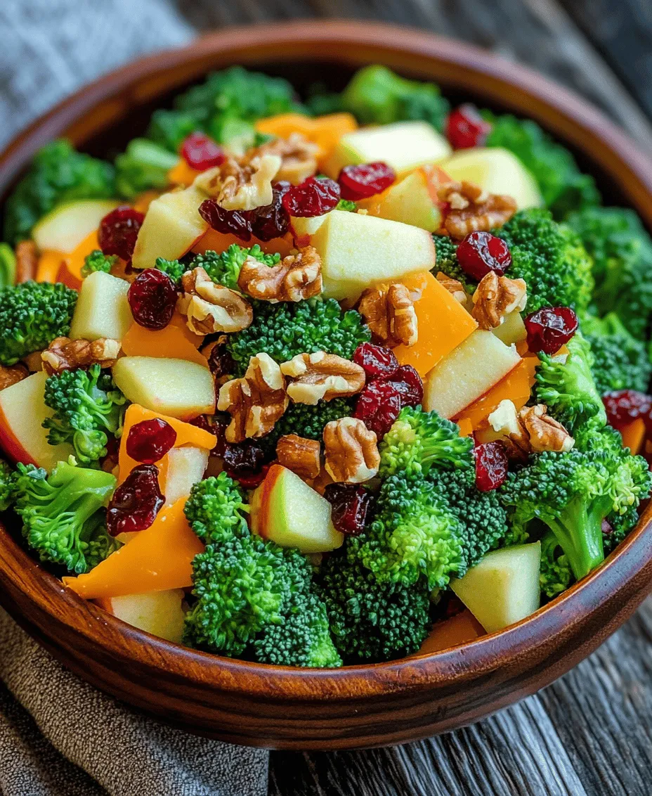Salads have long been a staple in many diets, renowned for their ability to combine fresh ingredients into vibrant, nutritious dishes. Among the myriad of salad options, the Crunchy Honey Crisp Apple & Broccoli Salad stands out for its delightful blend of flavors and textures. This salad offers a satisfying crunch from fresh vegetables and fruits, paired with creamy elements that make each bite enjoyable. Whether served as a side dish or a light main course, it captures the essence of wholesome eating while being visually appealing.