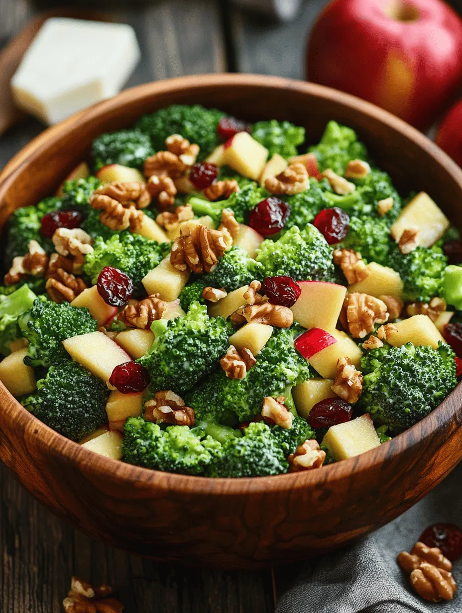 Salads have long been a staple in many diets, renowned for their ability to combine fresh ingredients into vibrant, nutritious dishes. Among the myriad of salad options, the Crunchy Honey Crisp Apple & Broccoli Salad stands out for its delightful blend of flavors and textures. This salad offers a satisfying crunch from fresh vegetables and fruits, paired with creamy elements that make each bite enjoyable. Whether served as a side dish or a light main course, it captures the essence of wholesome eating while being visually appealing.