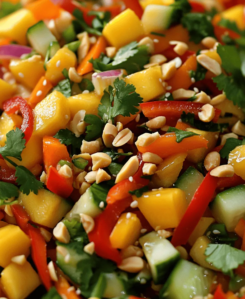 Thai cuisine is renowned for its vibrant flavors, combining sweet, sour, salty, and spicy elements in each dish. It’s a culinary adventure that excites the palate and showcases the freshness of ingredients. One standout dish in this rich tapestry of flavors is the Sweet & Spicy Thai Mango Salad. This refreshing salad embodies the essence of Thai cooking, offering a delightful contrast of textures and tastes.