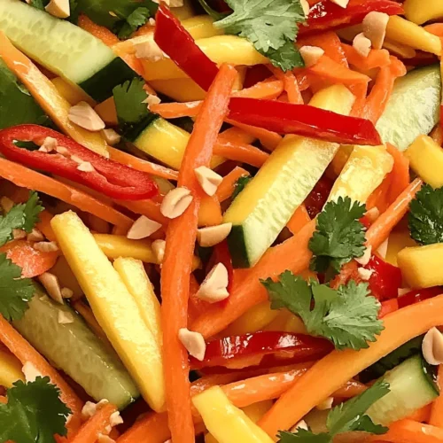 Thai cuisine is renowned for its vibrant flavors, combining sweet, sour, salty, and spicy elements in each dish. It’s a culinary adventure that excites the palate and showcases the freshness of ingredients. One standout dish in this rich tapestry of flavors is the Sweet & Spicy Thai Mango Salad. This refreshing salad embodies the essence of Thai cooking, offering a delightful contrast of textures and tastes.