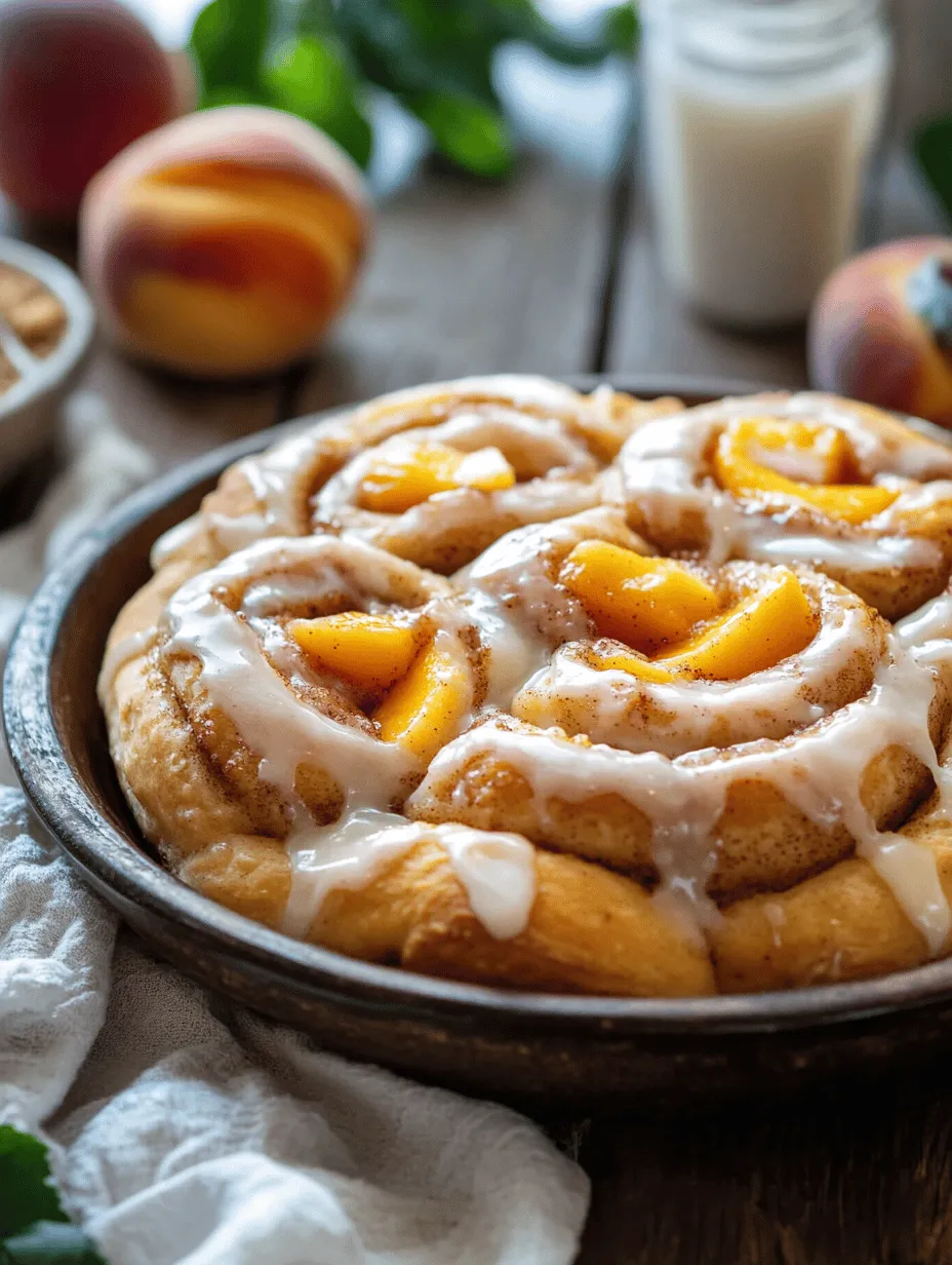 Imagine a warm morning where the aroma of freshly baked cinnamon rolls wafts through your kitchen, mingling with the sweet scent of ripe peaches. This is the magic of Peach Cobbler Cinnamon Rolls—a delightful fusion that brings together the beloved comfort of traditional cinnamon rolls and the summery sweetness of peach cobbler. Whether you’re hosting a brunch gathering or simply treating yourself to a cozy breakfast at home, these rolls are sure to impress with their tender dough, cinnamon filling, and luscious peach topping.