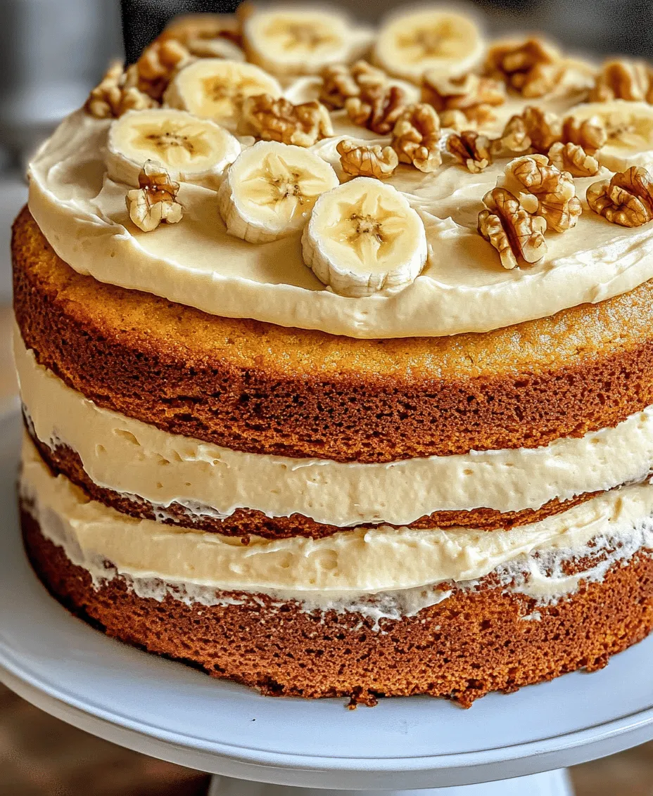 Welcome to the world of delightful desserts, where flavors and textures unite to create a truly unforgettable experience. Today, we are diving into the scrumptious realm of the Heavenly Banana Walnut Cream Cake. This decadent treat is not just a cake; it’s a celebration of sweet, ripe bananas paired with the earthy crunch of walnuts, all enveloped in a luscious cream cheese frosting that brings everything together harmoniously. Whether you’re celebrating a birthday, hosting a gathering, or simply indulging in a cozy family dessert night, this cake is sure to impress and satisfy.