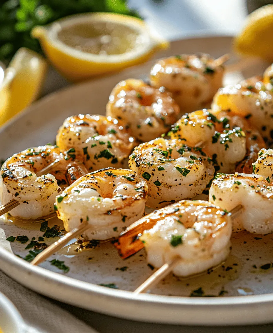 The magic of Grilled Lemon Herb Shrimp Skewers lies in their carefully selected ingredients. Each component plays a vital role, not just in terms of flavor, but also in creating a nutritious meal that everyone will enjoy.