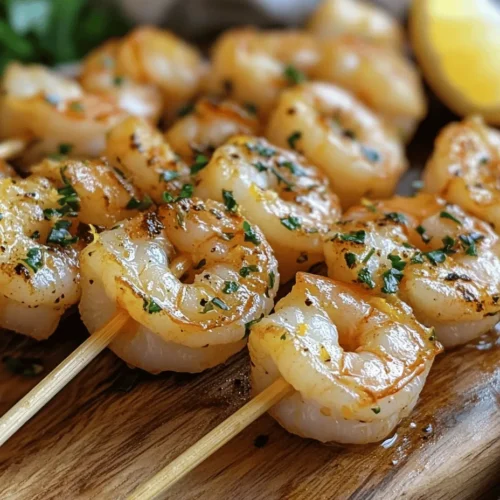 The magic of Grilled Lemon Herb Shrimp Skewers lies in their carefully selected ingredients. Each component plays a vital role, not just in terms of flavor, but also in creating a nutritious meal that everyone will enjoy.