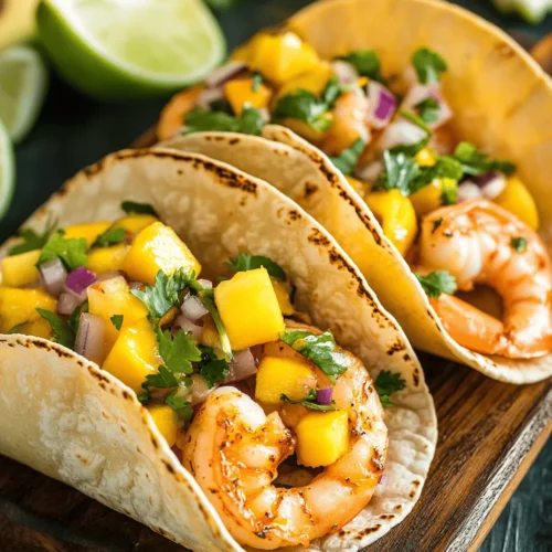 Are you ready to elevate your taco game? Spicy Shrimp Tacos with Mango Salsa are not just a meal; they are a vibrant culinary experience that combines refreshing flavors and wholesome ingredients. This recipe offers a perfect balance of heat and sweetness, making it a delightful choice for any occasion, whether it's a casual weeknight dinner or a festive gathering with friends.