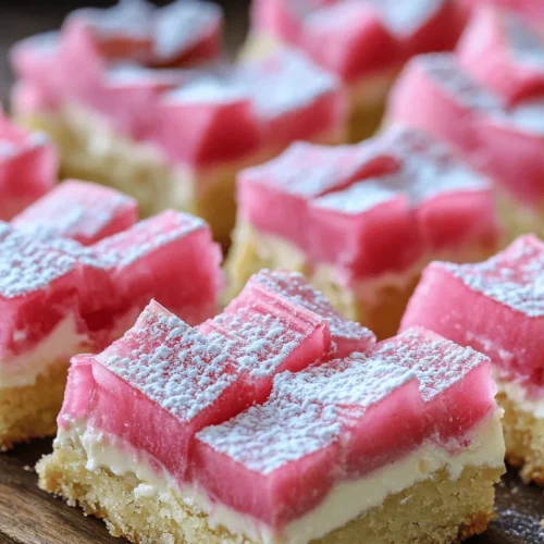 Rhubarb Cream Cheese Bars are a delightful dessert that perfectly embodies the harmony of sweet and tangy flavors. This delectable treat combines the tartness of fresh rhubarb with the creamy richness of cream cheese, creating a dessert that is both refreshing and indulgent. The unique flavor profile of rhubarb makes it a beloved ingredient in various desserts, from pies to crumbles, but it shines exceptionally well in these bars.