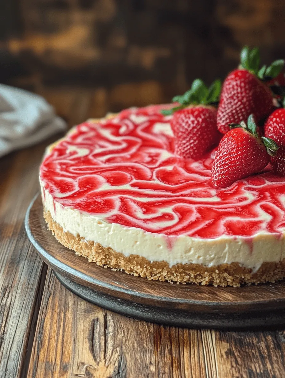 When it comes to indulgent desserts, few can rival the allure of a Strawberry Swirl Cheesecake. This classic treat beautifully marries the rich, creamy texture of cheesecake with the bright, refreshing flavor of ripe strawberries, creating a dessert that appeals to both cheesecake lovers and fruit enthusiasts alike. The balance between the velvety filling and the sweet-tart strawberry swirl makes this cheesecake a perfect choice for any occasion, whether it's a summer gathering, a holiday feast, or a simple family dinner.