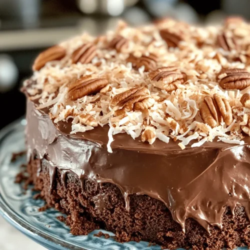 German chocolate cake is a beloved dessert that has captured the hearts and taste buds of many. Despite its name, this cake does not originate from Germany; rather, it is named after an American named Samuel German, who developed a dark-baking chocolate for the Baker's Chocolate Company in 1852. The cake features layers of rich chocolate sponge, complemented by a luscious filling and topped with a delightful coconut-pecan frosting. Its unique combination of flavors and textures makes it a perennial favorite at celebrations and gatherings.