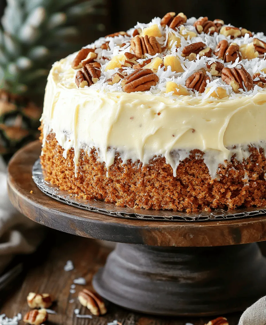 If you’re looking for a cake that perfectly blends tropical flavors with a cozy, comforting touch, the Hawaiian Carrot Pineapple Cake is your answer. This delightful cake combines the sweetness of ripe pineapples with the earthiness of carrots, creating a moist and flavorful dessert that’s truly unique. With warm spices like cinnamon and nutmeg enhancing its flavor profile, this cake is not just a treat for the taste buds; it’s an experience that transports you to the sunny shores of Hawaii with every bite.