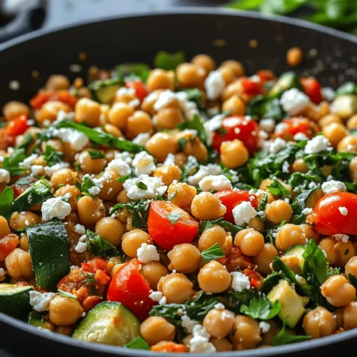 Discover the warm and inviting flavors of Mediterranean cuisine with this Cozy Mediterranean Chickpea Skillet recipe. Perfect for busy weeknights or leisurely weekend dinners, this dish combines wholesome ingredients and vibrant colors to create a nourishing meal that delights the senses. Packed with protein-rich chickpeas, fresh vegetables, and aromatic spices, this skillet dish is not only easy to prepare but also versatile, making it suitable for various dietary preferences.