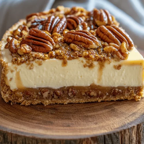 Delve into the delightful world of desserts with the Kentucky Derby Pecan Pie Cheesecake, a stunning fusion of two classic favorites: creamy cheesecake and rich pecan pie. This recipe not only captures the essence of the famous Kentucky Derby but also brings an exquisite taste that will impress your family and friends. With its buttery graham cracker crust, velvety cheesecake filling, and decadent pecan topping, this dessert is perfect for special occasions or any gathering where you want to indulge in something truly special.